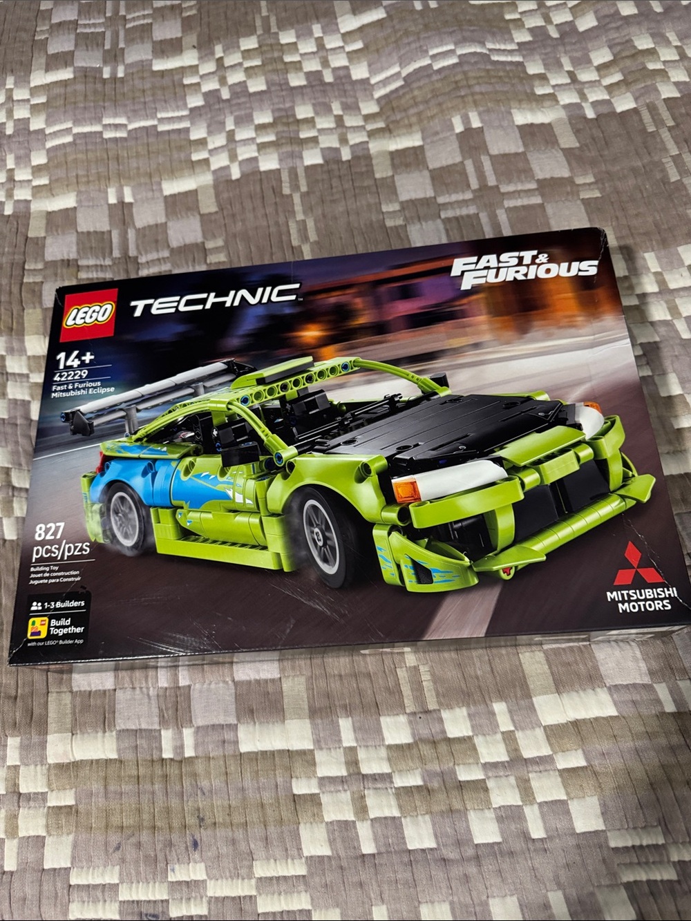 Lego Technic Fast & Furious Lime Green and Black Mitsubishi Eclipse Model